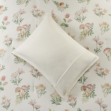 Intelligent Design Brynn Mushroom Garden Comforter Set with Throw Pillow