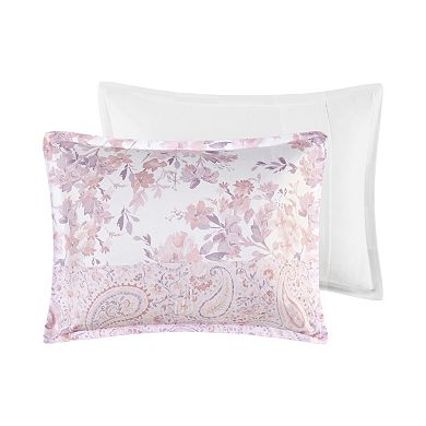 Intelligent Design Elodie Floral Paisley Comforter Set with Throw Pillow