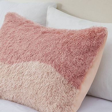 Intelligent Design Bridget Ombre Shaggy Faux Fur Duvet Cover Set