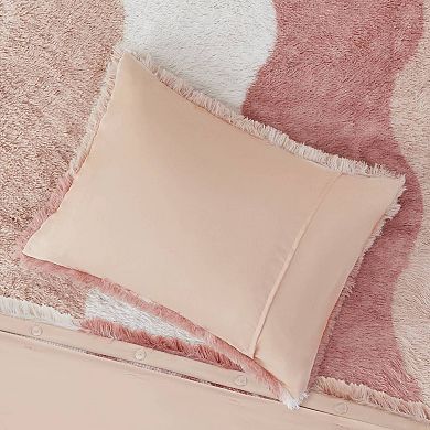 Intelligent Design Bridget Ombre Shaggy Faux Fur Duvet Cover Set