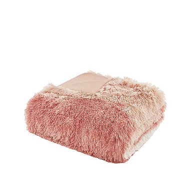 Intelligent Design Bridget Ombre Shaggy Faux Fur Duvet Cover Set