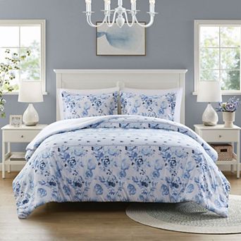 Intelligent Design Kaia Floral Striped Duvet Cover Set