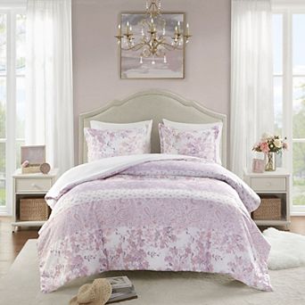 Intelligent Design Elodie Floral Paisley Duvet Cover Set