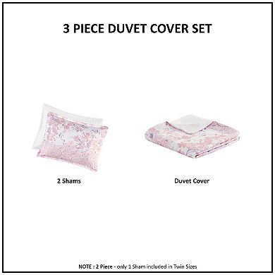 Intelligent Design Elodie Floral Paisley Duvet Cover Set