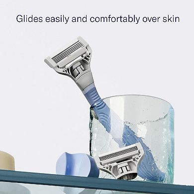 Flamingo 4-Count Five-Blade Pubic Razor Blade Refill Cartridges