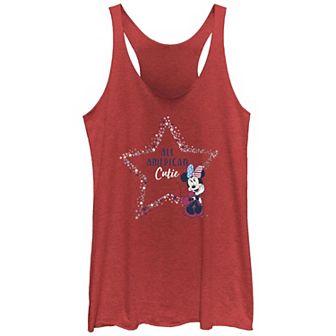 Disney's Minnie Mouse Juniors' All American Cutie Graphic Racerback Tank