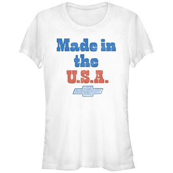 Juniors' Chevrolet Made In The USA Graphic Tee