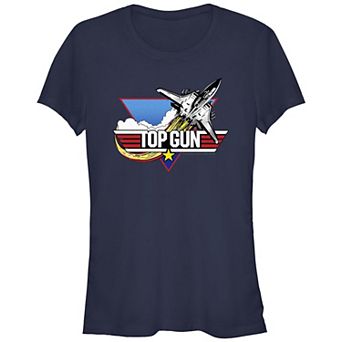 Juniors' Top Gun Combat Jet Flying Graphic Tee