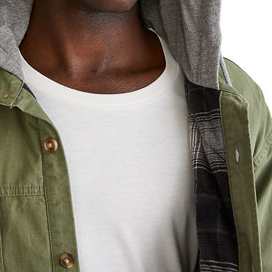 Men's Aeropostale Long Sleeve Hooded Shacket