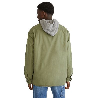 Men's Aeropostale Long Sleeve Hooded Shacket
