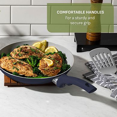 T-Fal Essentials 20-Piece Non-Stick Ceramic Pots & Pans Cookware Set