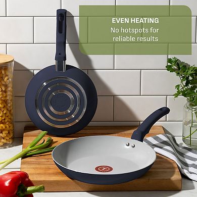 T-Fal Essentials 20-Piece Non-Stick Ceramic Pots & Pans Cookware Set