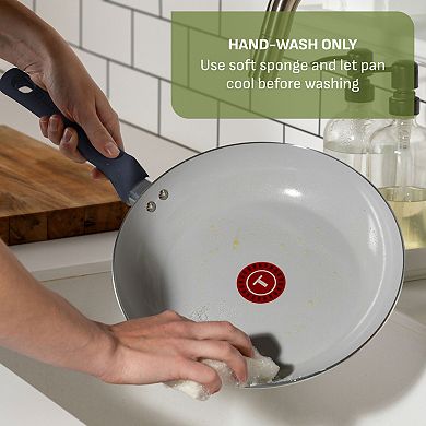 T-Fal Essentials 20-Piece Non-Stick Ceramic Pots & Pans Cookware Set