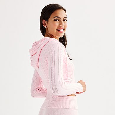 Juniors' Harper & Ivy Zip-Up Hooded Sweatshirt
