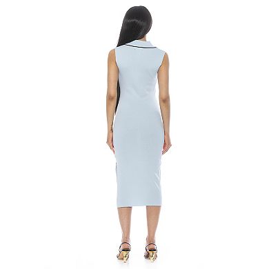 Women's ALEXIA ADMOR Myah Sleeveless Collared Midi Dress