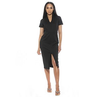 Women's ALEXIA ADMOR Acadia U-Neck Midi Dress
