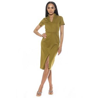 Women's ALEXIA ADMOR Acadia U-Neck Midi Dress