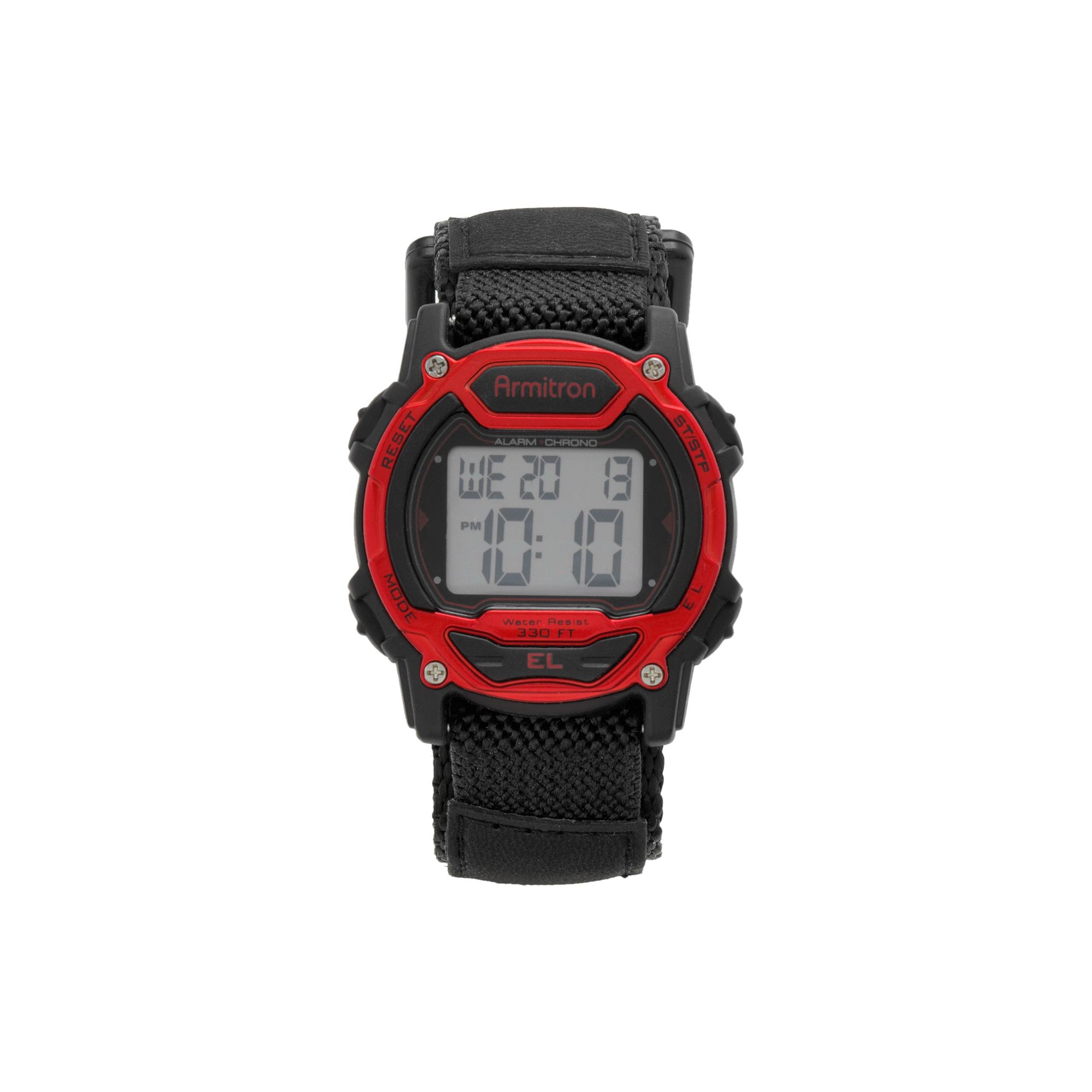 Armitron Womens Instalite Digital Chronograph Sport Watch - 45/7004RED, Si