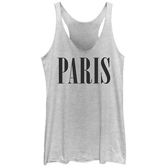 Juniors' Paris Graphic Racerback Tank