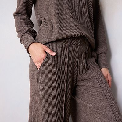Women s LC Lauren Conrad Super High Rise Pintuck Knit Pants