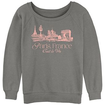 Juniors' Paris, France C'est La Vie Slouchy Terry