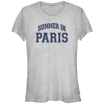 Juniors' Summer In Paris Graphic Tee