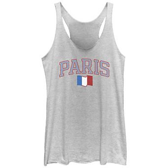 Juniors' Paris France Graphic Racerback Tank