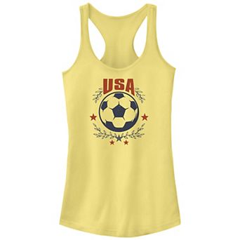Juniors' Soccer Ball Graphic Racerback Tank