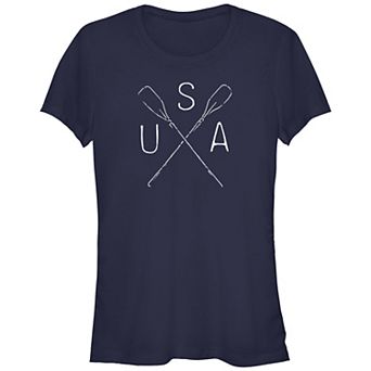 Juniors' USA Crossed Paddles Graphic Tee