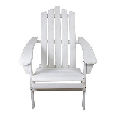 Northlight 36" Brown Classic Folding Wooden Adirondack Chair