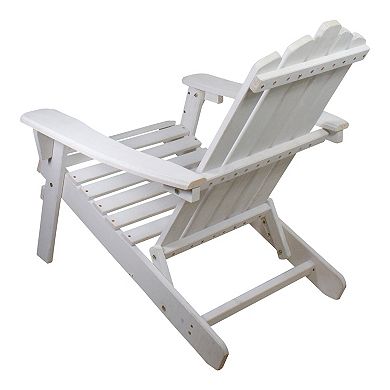 Northlight 36" Brown Classic Folding Wooden Adirondack Chair