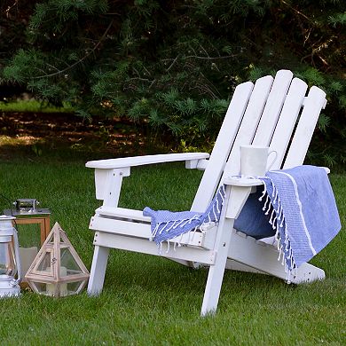 Northlight 36" Brown Classic Folding Wooden Adirondack Chair