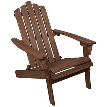 Northlight 36" Classic Folding Wooden Adirondack Chair