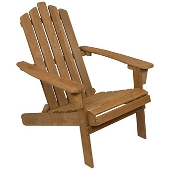 Northlight 36" Classic Folding Wooden Adirondack Chair