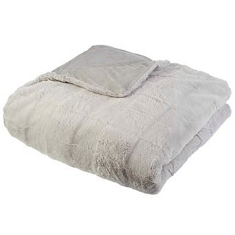 Lavish Home Faux Fur Throw Blanket