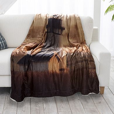 Lavish Home High-Pile Fleece Throw Blanket