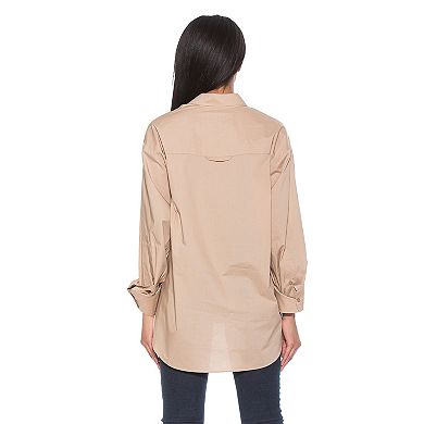 Women's ALEXIA ADMOR Amber Classic Boyfriend Fit Button Down Shirt