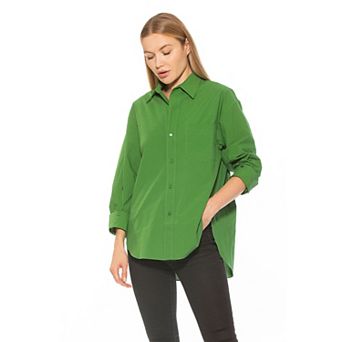 Women's ALEXIA ADMOR Amber Classic Boyfriend Fit Button Down Shirt