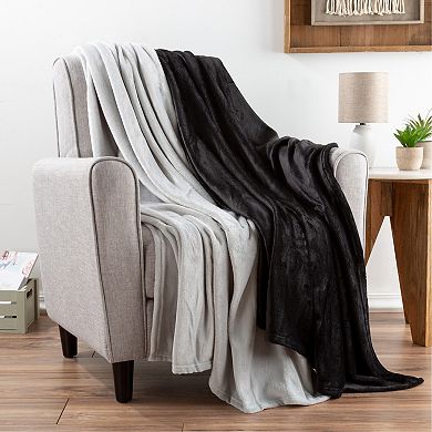 Lavish Home 2-Pack Fleece Throw Blanket Set