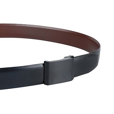 Men's Exact Fit Fully Adjustable Cut-to-Fit Pressure Lock Plaque Buckle Belt