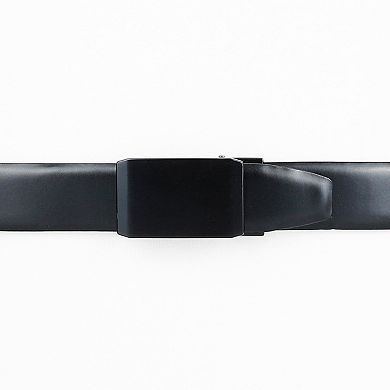 Men's Exact Fit Fully Adjustable Cut-to-Fit Pressure Lock Plaque Buckle Belt