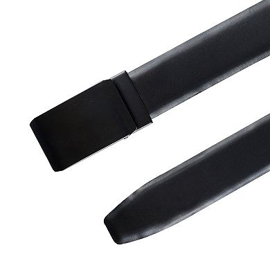 Men's Exact Fit Fully Adjustable Cut-to-Fit Pressure Lock Plaque Buckle Belt