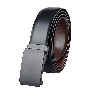 Men's Exact Fit Fully Adjustable Cut-to-Fit Pressure Lock Plaque Buckle Belt