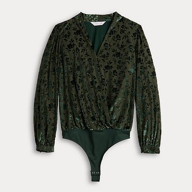 Women's LC Lauren Conrad Wrap Front Bodysuit