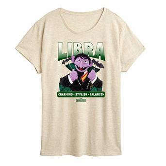 Women's Sesame Street Count von Count Libra Graphic Tee
