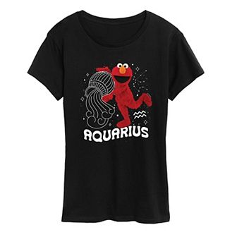Women's Sesame Street Elmo Aquarius Graphic Tee