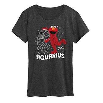 Women's Sesame Street Elmo Aquarius Graphic Tee
