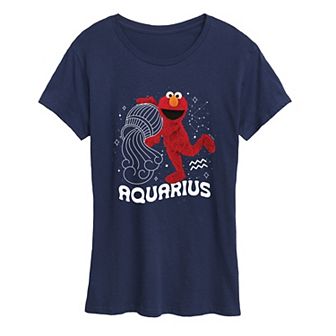 Women's Sesame Street Elmo Aquarius Graphic Tee