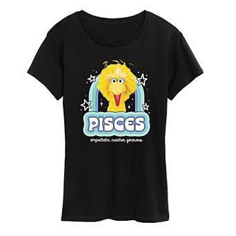 Women's Sesame Street Pisces Big Bird Graphic Tee