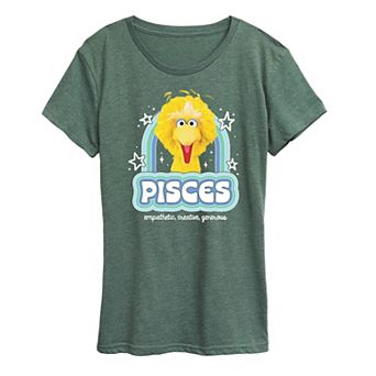 Women's Sesame Street Pisces Big Bird Graphic Tee
